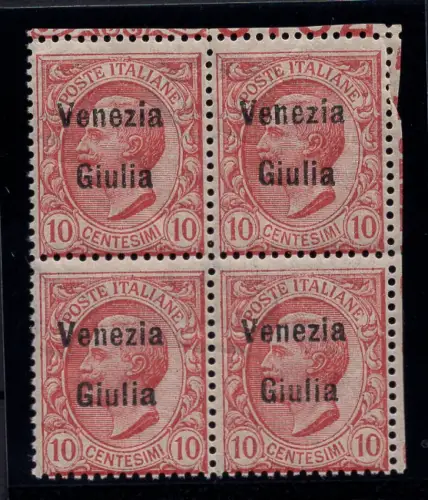 Venezia Giulia - 10 c. Sorten mit unterschiedlichem Charakter Nr. 22f MNH
