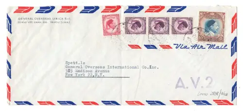 Unabhängiges Libyen - König Idris auf dem Luftweg nach New York