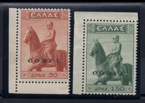 Korfu Militärische Besetzung Reiterdenkmal Nr. 32/33 - MNH