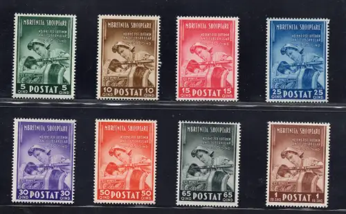Albanien Occ. Italienisch - Tuberkulose Nr. 38/45 - postfrisch