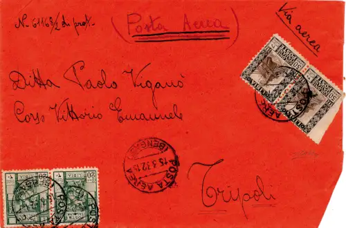 Libyen - Pittorica Cent. 30 n. 63g ungezahntes Paar links