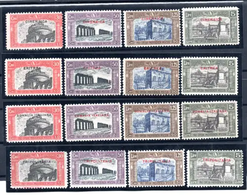 Kolonialreisen - 1929 Miliz 2., die vier kompletten Serien