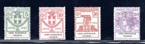 Parastatali Lega Nazionale Trieste Nr. 42/45 Zertifiziert - MH