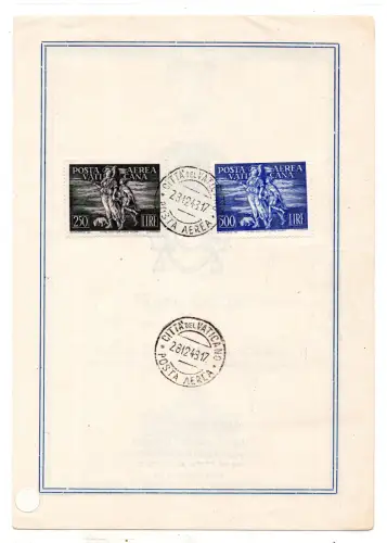 Tobia Posta Aerea Nr. 16/17 Serie abgebrochen FDC auf Klappbar