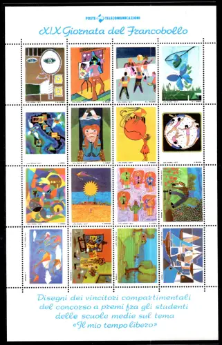 1977 - 19. Tag der Briefmarke Finalistenzeichnungen - Zettel