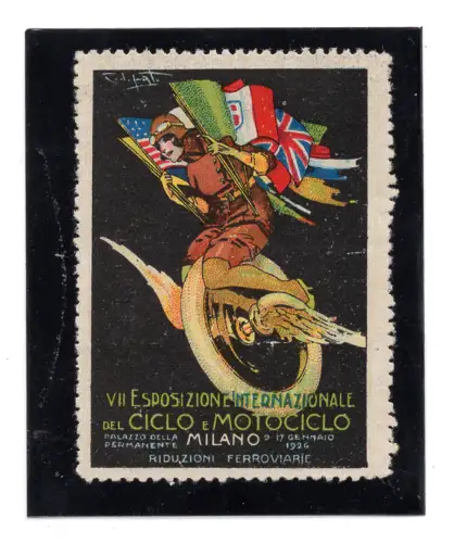 Erinnofilo della VII Exposizione del cycle e del motorcyclo Milano 1926