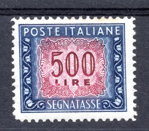 Steuermarken Lire 500 Nr. 110 Verzahnung 13 1/4 x 14