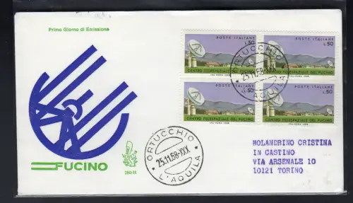 Italien FDC Venetia 1968 Schmiede Viertelreise nach Italien 868