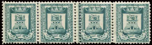 Castiglione d'Intelvi - 50 c. grün Doppelzahnung in der Mitte