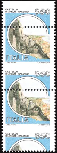 Castelli Lire 850 Sorte vertikales Paar