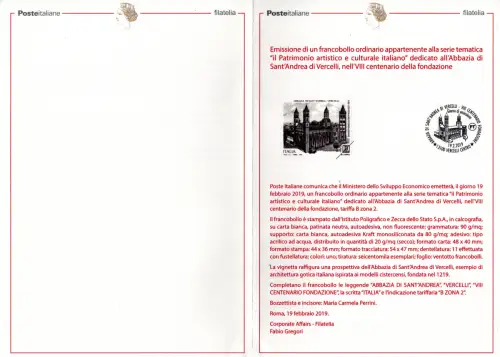 Bulletin Geschenkausgabe - Abtei Sant'Andrea Vercelli