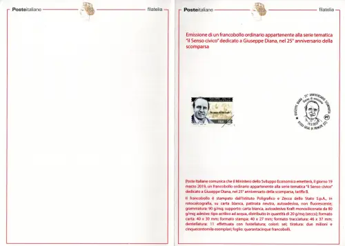 Bulletin Hommage Edition - Giuseppe Diana