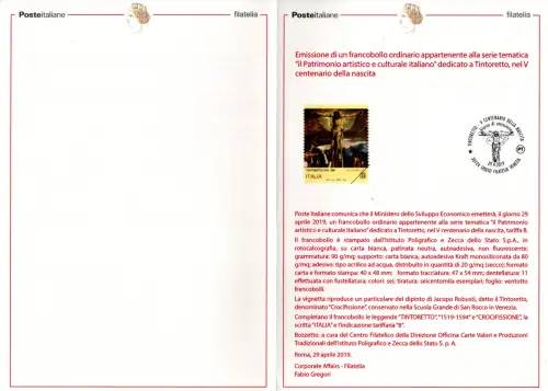 Beipackzettel Geschenkausgabe - Tintoretto