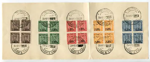 Libyen Unabhängiges Königreich - Steuermarken Wert in MAL Tripolitanien 958/15