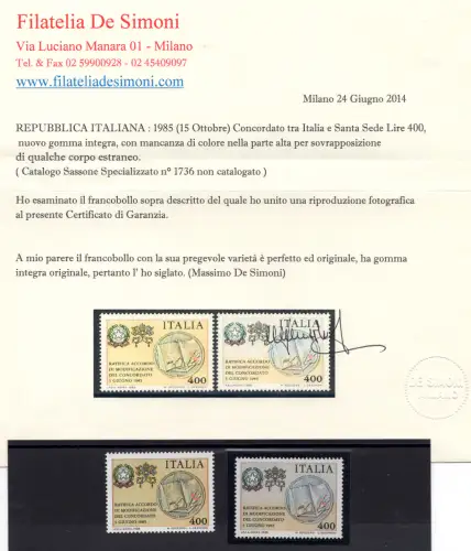 Modifikation Konkordat gelbe Sorte unvollständig