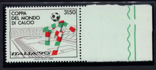 Calcio Italia 90 Lire 3.150 Sorten grüner Boden