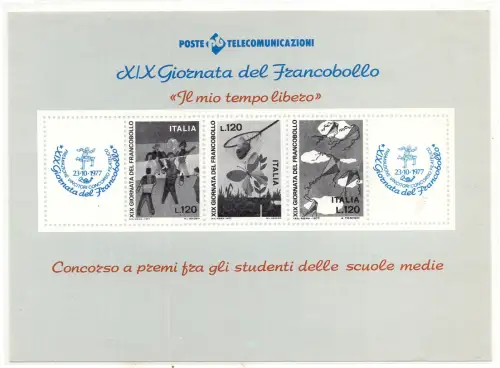 1977 - XIX. Tag der Briefmarke Erinnerungsbogen