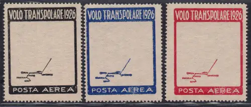 Nobile - Transpolarflug 1926 - Gezackte Druckprobe