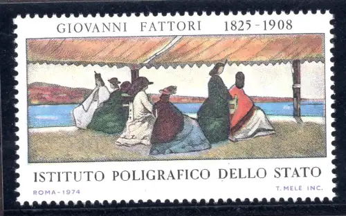 Giovanni Fattori nicht angenommener Typenaufsatz aus dem Jahr 1974