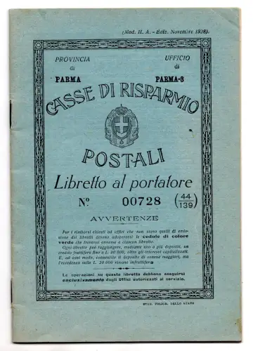 Postsparkassen - Trägerheft