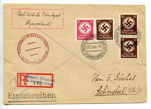 Alpenvorland - Racc. von St. Ulrich i. Groden nach Schouebeck am 9.2.44