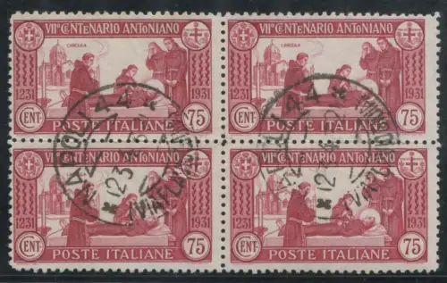 S. Antonio Cent. 75 gezahnte 12 wunderschöne Viertel gebraucht