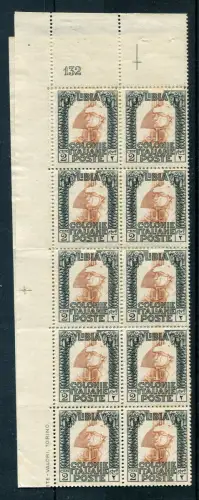 Libyen - Pittorica Cent. 2 mit Rechenzahl 132 und vollständigen Buchstaben