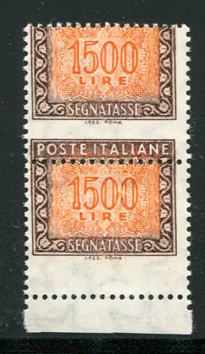 Steuermarken Lire 1.500 Sorten Post unten