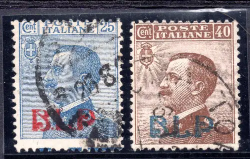 B.L.P. - Cent. 25 und 40 Nr. 3 und 4 gebraucht