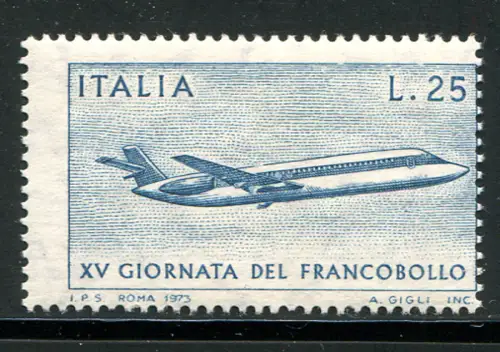 XV Tag der Briefmarke Lire 25 Sorten verschobene Verzahnung