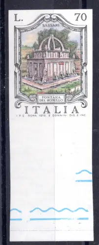 Brunnen Lire 70 Sassari ungezähnte Sorte