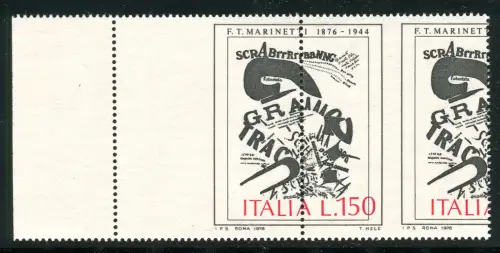 Arte Italiana Marinetti Sorte Zahnung und Druck