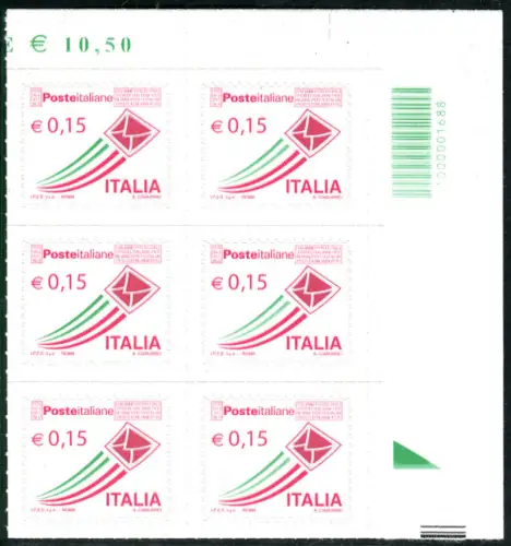 Italienische Post  0,15 Barcode Sorte