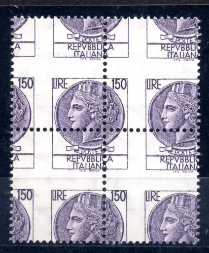 Syrakus Lire 150 Sorten verschobene Verzahnung