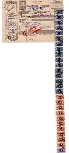 Somalia Afis - Paketversandschein