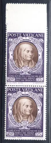 Konzil von Trient 25 Cent. n. 111d oben ungezähnt - MNH