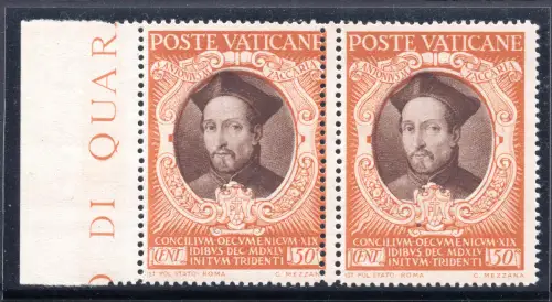 Konzil von Trient 50 Cent. Nr. 112 Sorten nicht katalogisiert - postfrisch