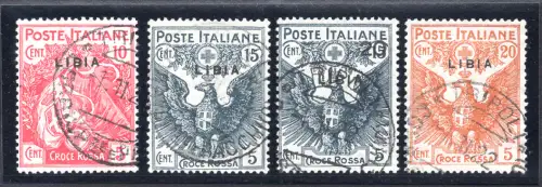 Libyen - Rotes Kreuz Nr. 13/16 Serie gebraucht
