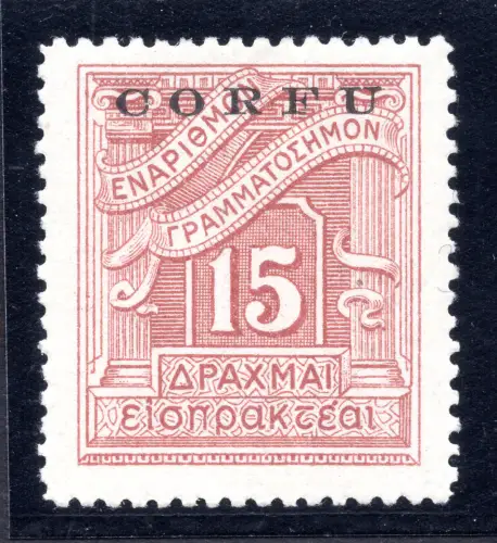 Korfu - Steuermarken 15 d. Nr. 8 - MH