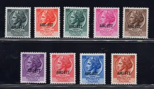 Triest A - Syrakus Nr. 168/176 komplette Serie 9 Werte postfrisch