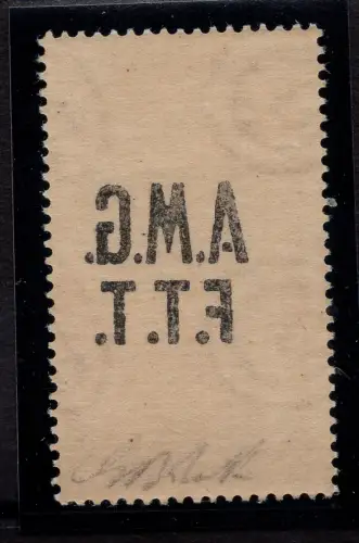 Triest A - Luftpost 20 Lire Radio Nr. 9b Aufdruck Aufkleber - MH