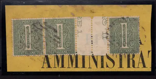 1 Cent. T-Nr. 14 Paar mit Gruppenabstand - Fragment