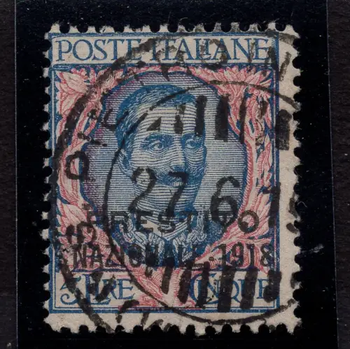 Floral 5 Lire Nr. 78 zweizeilig aufgedruckt Nationales Darlehen