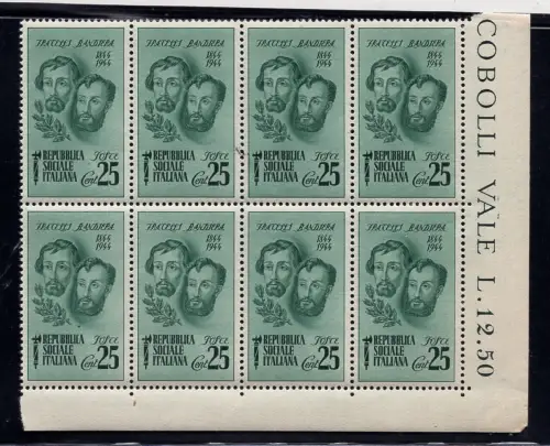 Fratelli Flagiera Cent. 25 n. 512. Übertragungsvariante - MNH