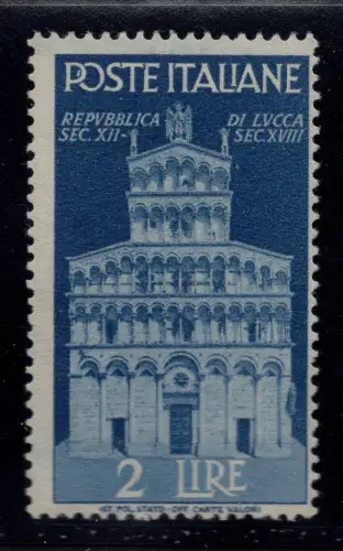 Advent der Republik 2 Lire Nr. 567 filigran DA - MNH