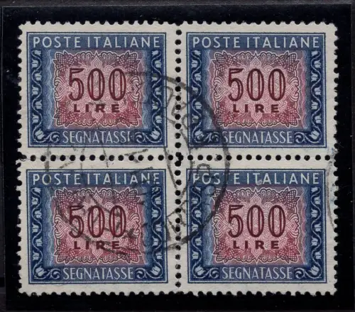 Steuermarken Lire 500 Nr. 108 Viertel filigran ND