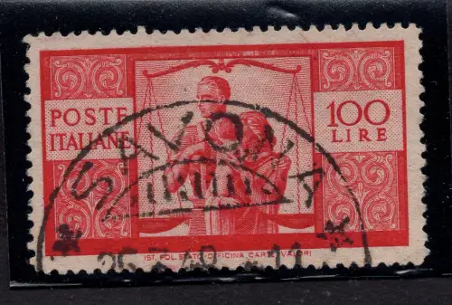 Democratica Lire 100 Verzahnung 14 x 13,1/2 erste Platte NS