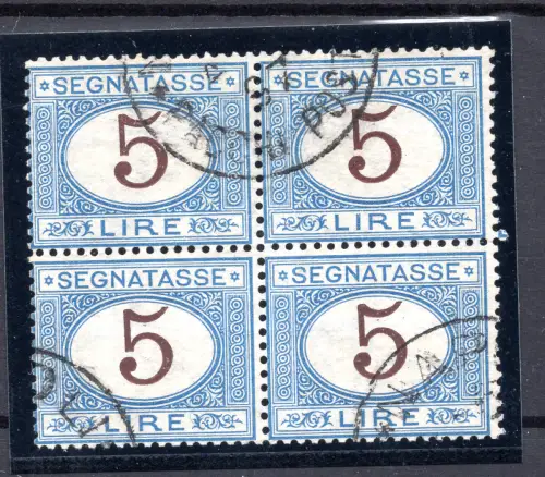 Steuermarken Lire 5 Viertel gebraucht
