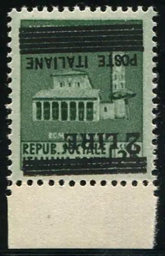 Lesen Sie 2 auf Cent. 25 mit umgekehrtem Aufdruck