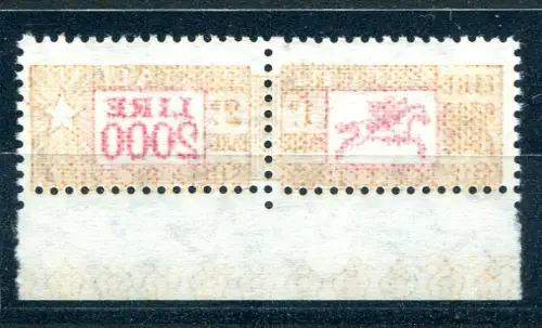 Postpakete Lire 2.000 Sorten scharfes komplettes Abziehbild